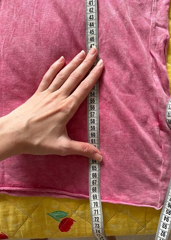 Pembe incili kısa kollu zara kadın tişört - Görsel 6