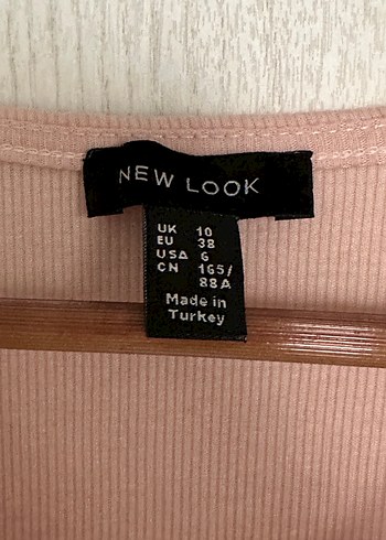 Pudra V Yaka pamuk Bluz - Görsel 4