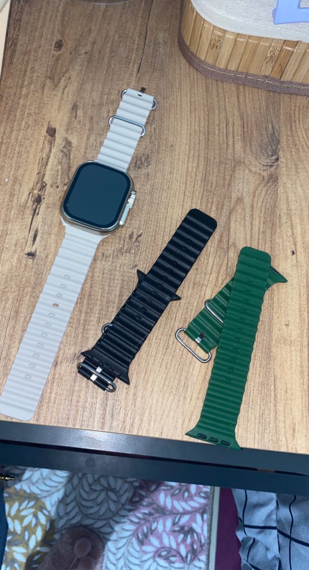 Bej Akıllı Saat Gri Kayışlı - Görsel 2