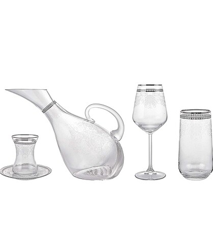 Karaca Fine Pearl Neklus 12 Kişilik Su Takımı