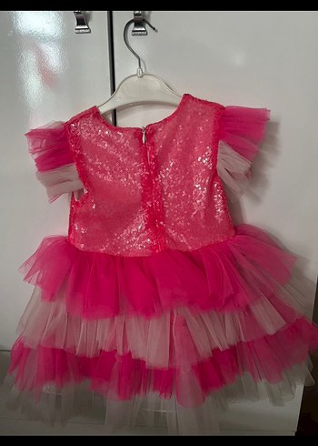 Diğer Pembe Barbie Kız Çocuk Elbise