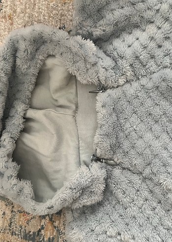 Gri Örgü Bebek Tulumu - Görsel 4