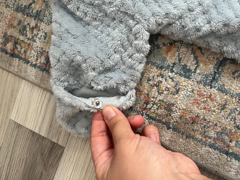 Gri Örgü Bebek Tulumu - Görsel 3