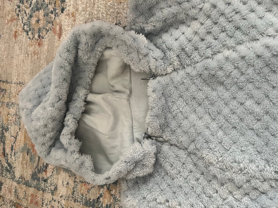 Gri Örgü Bebek Tulumu - Görsel 4