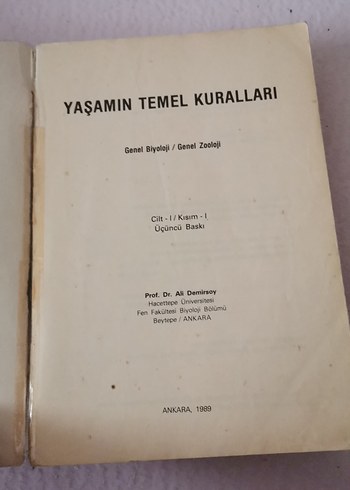 Yaşamın Temel Kuralları - Prof. Dr. Ali Demirsoy - Görsel 2