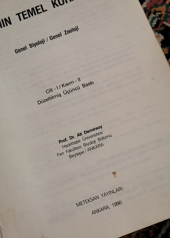 Yaşamın Temel Kuralları - Prof. Dr. Ali Demirsoy - Görsel 6