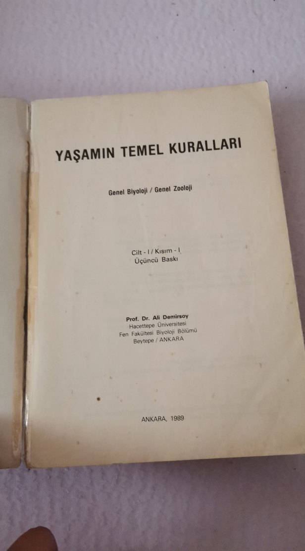 Yaşamın Temel Kuralları - Prof. Dr. Ali Demirsoy - Görsel 2