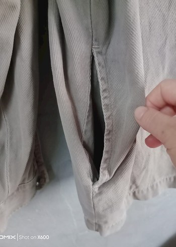 Bej Loose Fit Erkek Keten Gömlek - Görsel 6