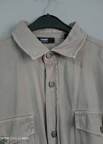 Bej Loose Fit Erkek Keten Gömlek - Görsel 3