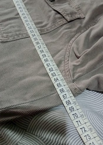 Bej Loose Fit Erkek Keten Gömlek - Görsel 10