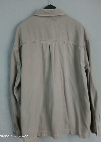 Bej Loose Fit Erkek Keten Gömlek - Görsel 8