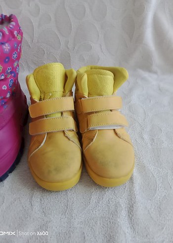 Renkli Kız Çocukları Botu Velcro - Görsel 2