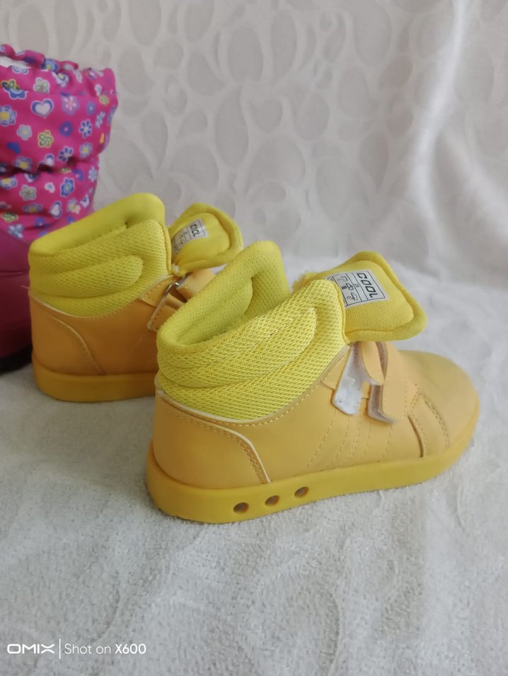 Renkli Kız Çocukları Botu Velcro - Görsel 4