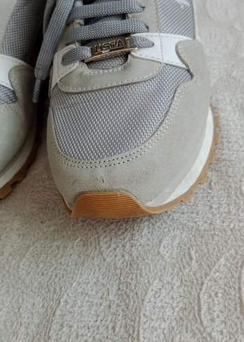 polo marka Gri Kadın Spor Ayakkabı Rahat Stil - Görsel 3