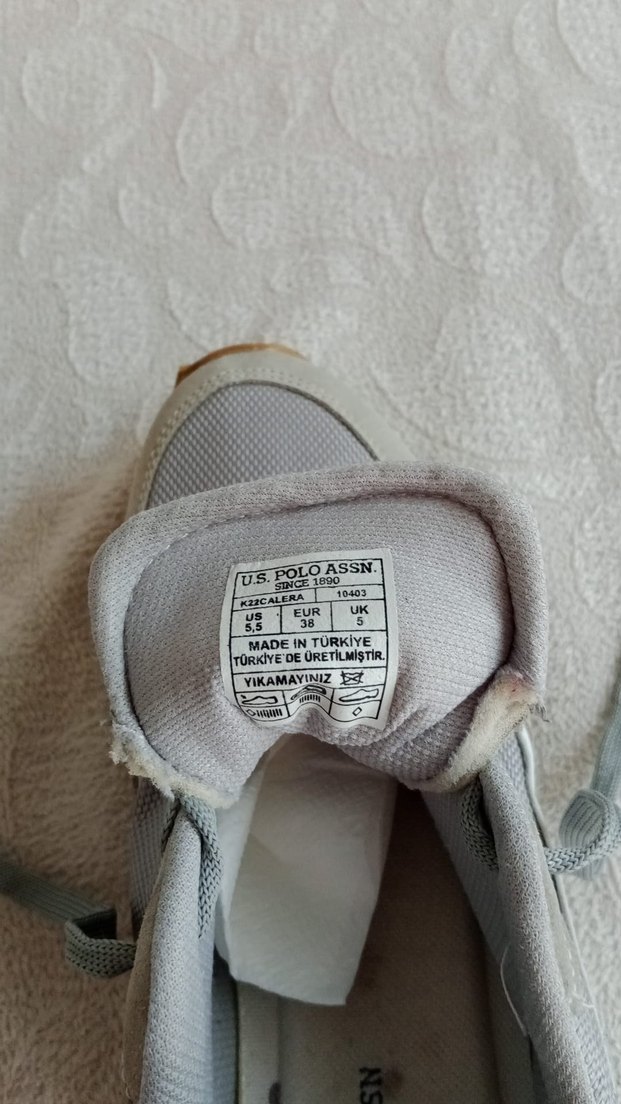 polo marka Gri Kadın Spor Ayakkabı Rahat Stil - Görsel 4