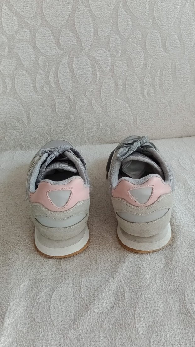 polo marka Gri Kadın Spor Ayakkabı Rahat Stil - Görsel 5