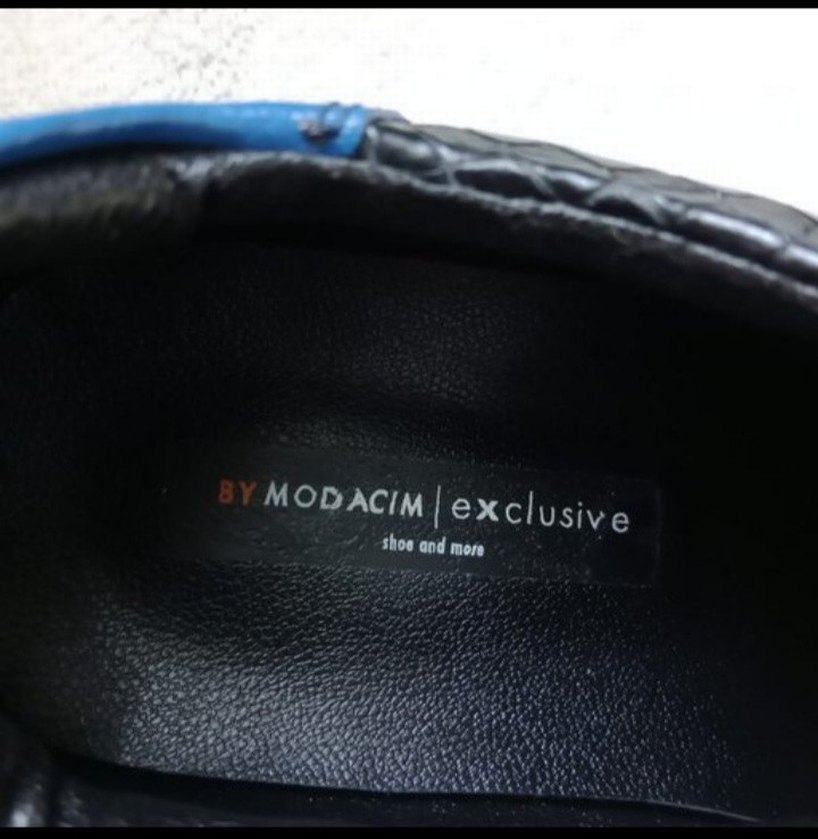 Lacivert deri Desenli Erkek Spor Ayakkabı - Görsel 4