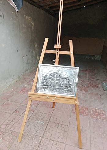 Diğer Gri Parlak Tablo ve Ahşap Şövale