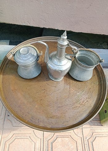 Antika bakır ibrik ve stil