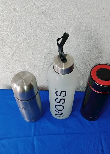 Mavi ve Gri Termos Şişeler SSOA Marka 199-250-300 TL başlıyor - Görsel 2