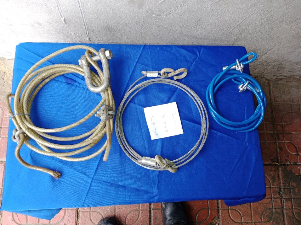 Mavi Renkli Çelik Halat ve Bağlantı Aparatları 289-325-575 TL - Görsel 2