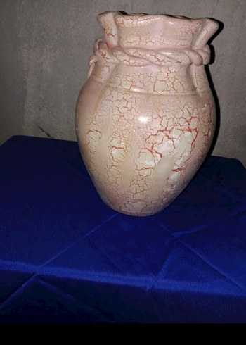 Bej Renkli Kırçıllı Seramik Vazo - Görsel 2