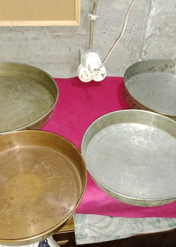 Antika bakır fırın tepsisi450-650-750 tl tanesi