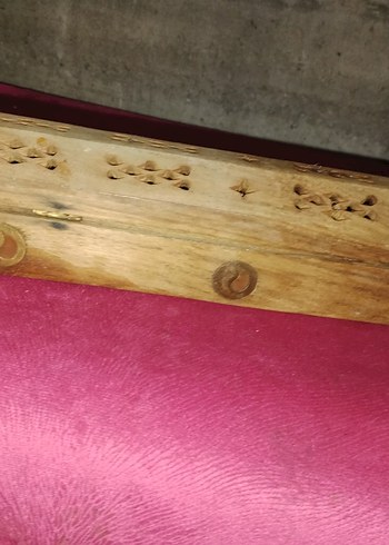 Ahşap motif işlemeli tesbih kutusu