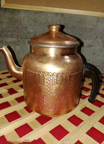 Antika bakır büyük üst demlik ( 1.750 litrelik )