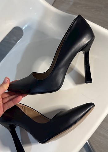 Siyah Klasik Stiletto - Görsel 5