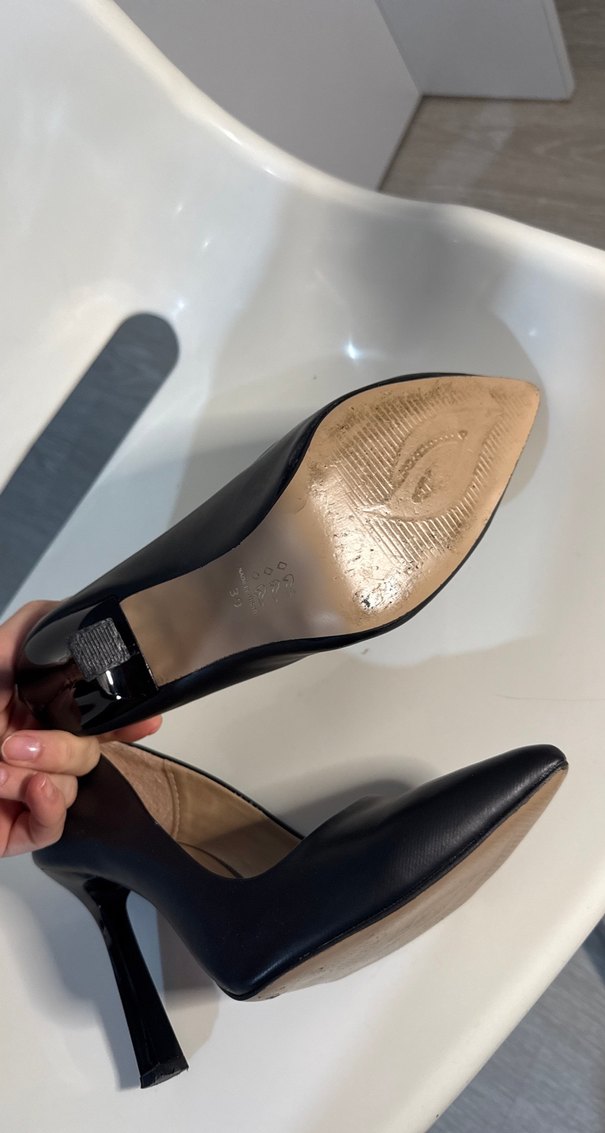 Siyah Klasik Stiletto - Görsel 3