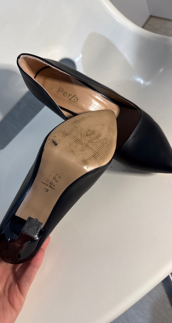 Siyah Klasik Stiletto - Görsel 2