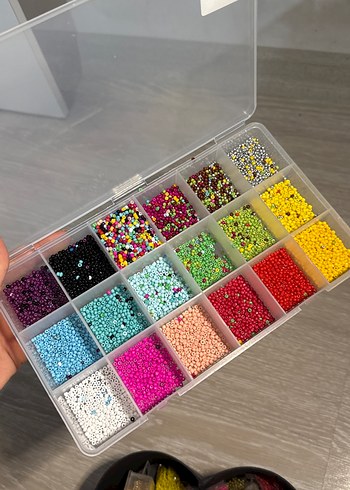 Renkli Boncuk takı yapma Seti - Görsel 2