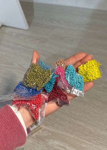 Renkli Boncuk takı yapma Seti - Görsel 9