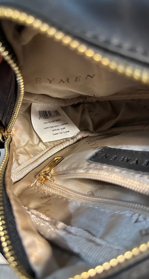 Beymen Siyah Deri çanta - Görsel 5