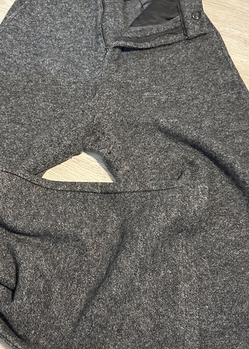 Kadın Gri Yün Kumaş Pantolon - Görsel 4