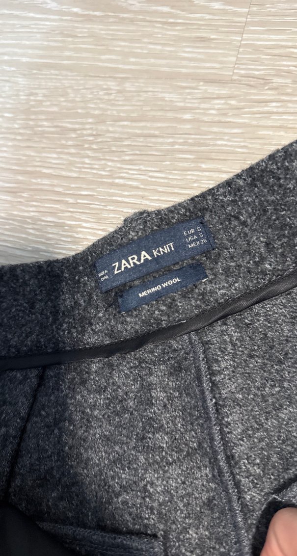 Kadın Gri Yün Kumaş Pantolon - Görsel 2