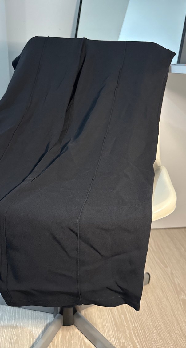 Kadın Siyah Fermuarlı Kumaş Pantolon - Görsel 5