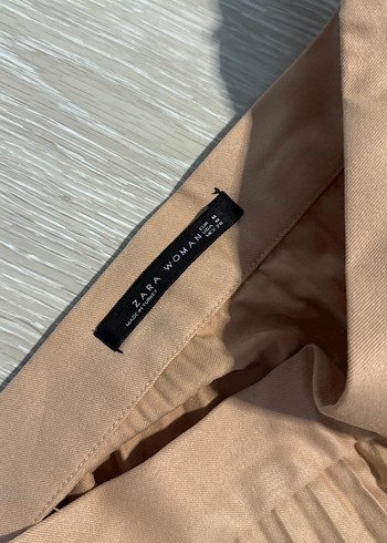 Bej Pilili Uzun Kadın Etek - Görsel 2