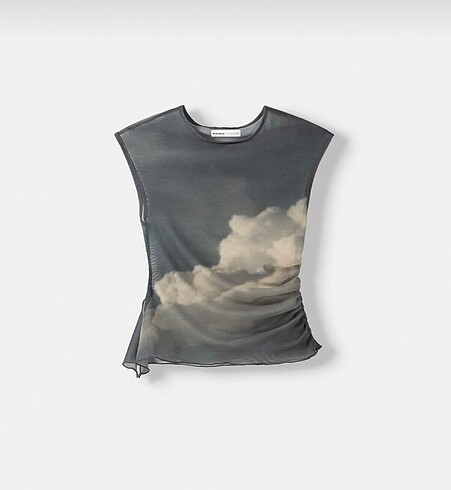 Bershka tül t-shirt