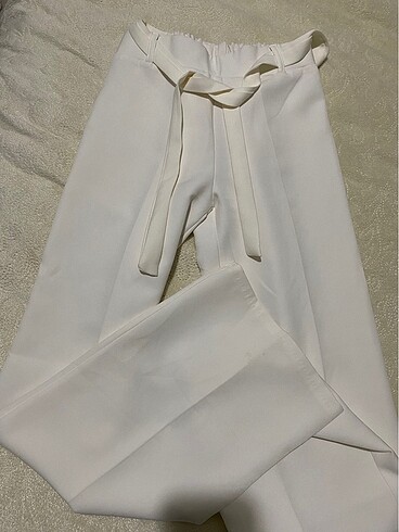 xs Beden beyaz Renk Beyaz kumaş pantolon