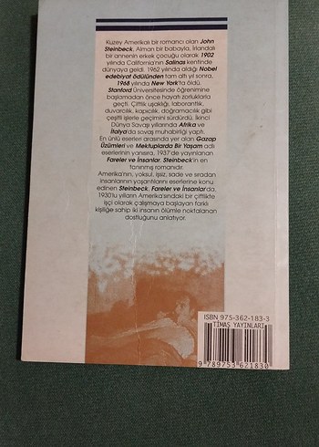  Fareler ve İnsanlar - John Steinbeck