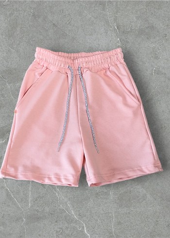 Pembe Mini Pamuklu Şort