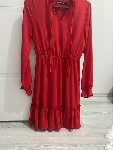 Kırmızı tunik elbise