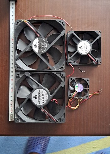 Siyah Bilgisayar Soğutma Fanları Seti - Görsel 6