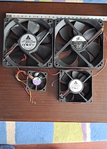 Siyah Bilgisayar Soğutma Fanları Seti - Görsel 5