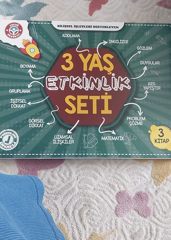 3 Yaş Etkinlik Seti - 3 Kitaplı Eğitici Set