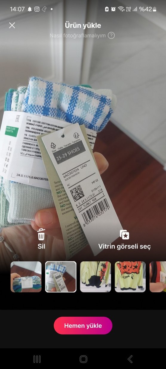 Erkek Çok Renkli Baskılı Çorap Seti - Görsel 2