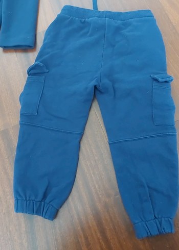 Erkek Çocuk Mavi Rahat Kesim Eşofman Altı - Görsel 4