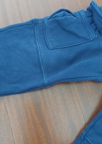 Erkek Çocuk Mavi Rahat Kesim Eşofman Altı - Görsel 5